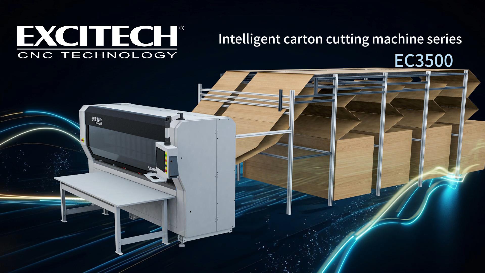 Sine labore Packaging et praecisio Secans cum Excitech Cartonbox Secans et sarcina Machina