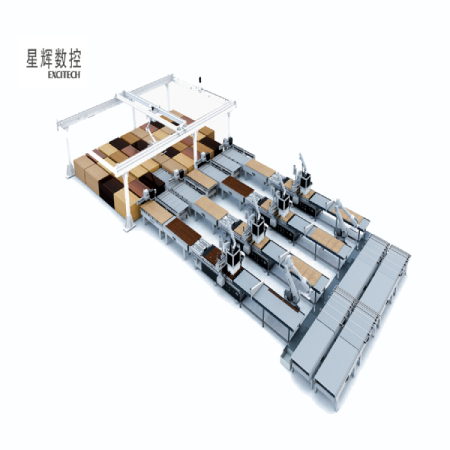 Velocius et Smarter CNC Nesting Unit Line for Kitchen Scrinium Making