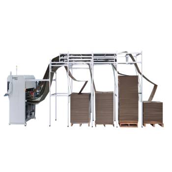 Quattuor stirpe continua Corrugated Paper Secans et Packaging Machina