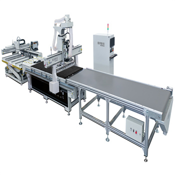 CNC Router Cum Duplici Statione Laboris ad Lignum Cut