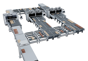 Sex Sided EXERCITATIO Machining Center Online Productio Line for Woodworking